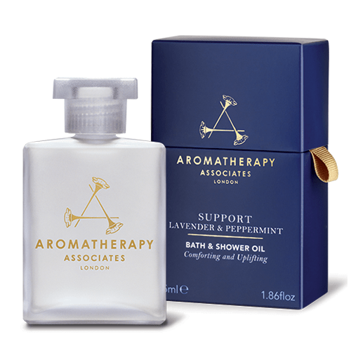 AROMATHERAPY SUPPORT LAVENDER AND PEPPERMINT BATH AND SHOWER OIL